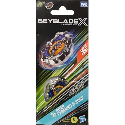 Hasbro Beyblade X Roar Tyranno 9-60GF Top Booster Pack Set, 9-60GF F9590 / G0284 5010996257055