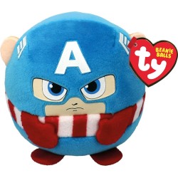 Marvel Avengers Ty Beanie Balls Fluffy Marvel Captain America 1607-42562 008421425624