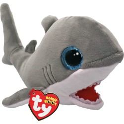 Ty Beanie Boos Finnegan Fluffy Shark Gray 15cm 1607-37376 008421373765