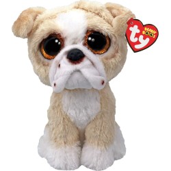 Ty Beanie Boos Pooch Fluffy Bulldog Coffee 15cm 1607-37371 008421373710