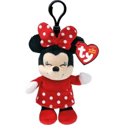 Ty Beanie Babies Clip Fluffy Disney Minnie Mouse 8.5cm 1607-34012 008421340125
