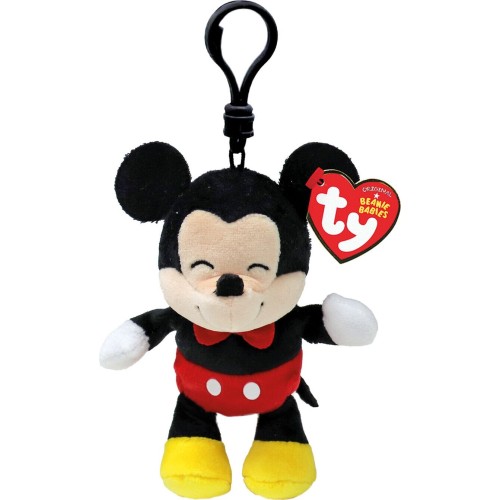 Ty Beanie Babies Clip Fluffy Disney Mickey Mouse 8.5cm 1607-34011 008421340118
