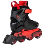 powerslide jet black adj. πατίνια αυξομειούμενα - μαύρο χρώμα μαύρο-κόκκινο, μέγεθος 27-30 19.940705/27 4040333580769
