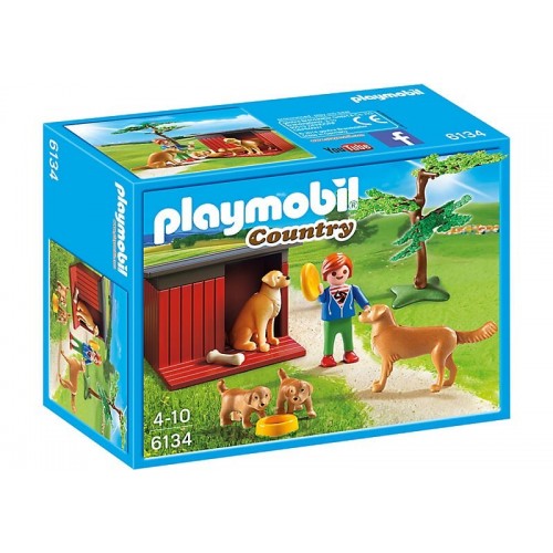 Playmobil Σκυλάκια Golden Retriever 6134 4008789061348