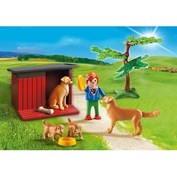 Playmobil Σκυλάκια Golden Retriever 6134 4008789061348