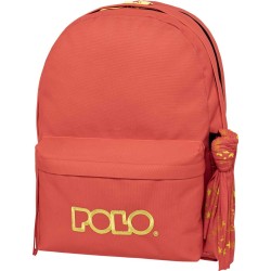 POLO  σακίδιο original double scarf-coral/yellow-κοραλλι/κιτρινο 901235-3671 5201927136352