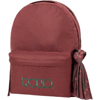 POLO Original Double Scarf Backpack Bordeauz/Kaitoke Green 901235-3364 5201927136345