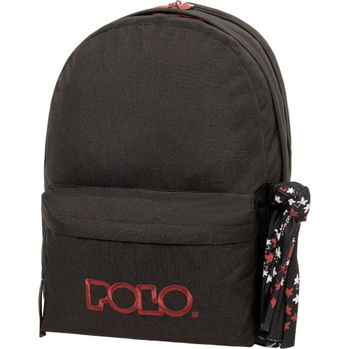 POLO  σακίδιο original double scarf-black/bordeaux-μαύρο/μπορντω 901235-2033 5201927136314