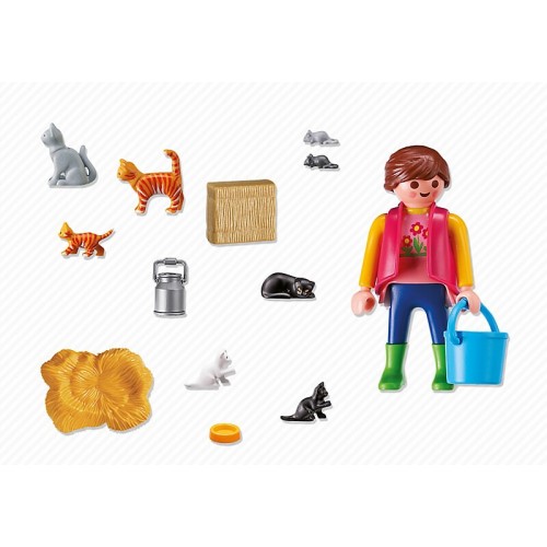 Playmobil Αγρότισσα Και Γατάκια 6139 4008789061393
