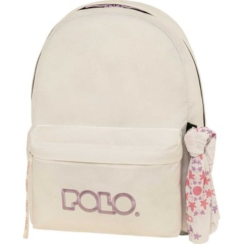 POLO Original Scarf Backpack - WHITE/LILAC 901135-2545 5201927136154