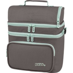 POLO  τσαντακι double cooler-ash/turquoise-σταχτι/τιρκουαζ 907096-2759 5201927136772