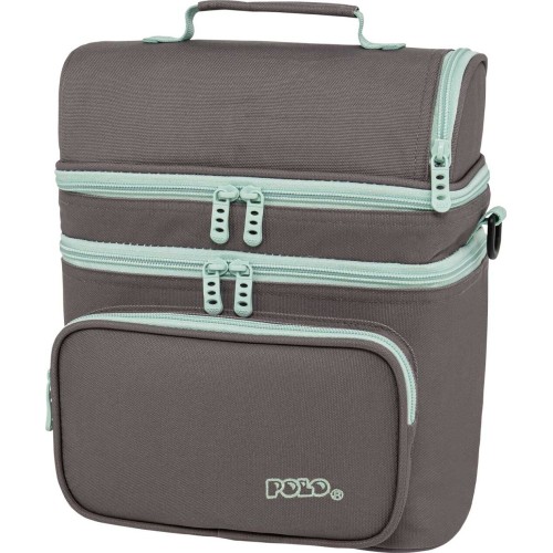 POLO  τσαντακι double cooler-ash/turquoise-σταχτι/τιρκουαζ 907096-2759 5201927136772