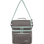 POLO  τσαντακι double cooler-ash/turquoise-σταχτι/τιρκουαζ 907096-2759 5201927136772