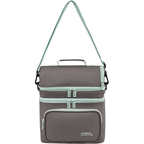 POLO  τσαντακι double cooler-ash/turquoise-σταχτι/τιρκουαζ 907096-2759 5201927136772