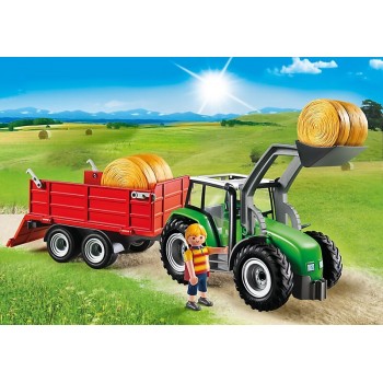 Playmobil Large Tractor With Trailer 6130 4008789061300