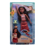 Mattel Disney Princess Disney Vaiana 2 Toys, Swimming Tautai Vaiana Fashion Doll With 2 Accessories & Color-change Bodice JFF09 