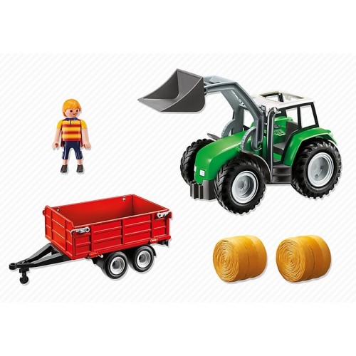 Playmobil Μεγάλο Τρακτέρ Με Καρότσα 6130 4008789061300