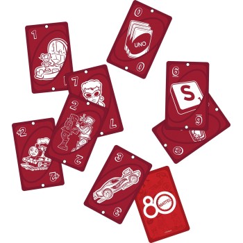 Mattel Uno 80 Χρόνια Games Επιτραπέζιο Παιχνίδι Παιχνίδι Καρτών JGK30 194735315994