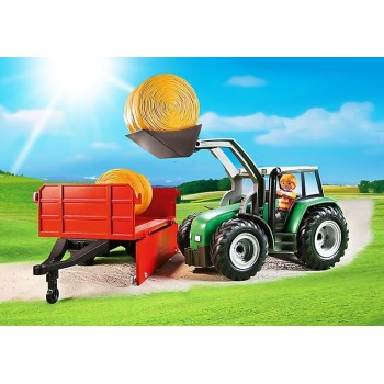 Playmobil Μεγάλο Τρακτέρ Με Καρότσα 6130 4008789061300