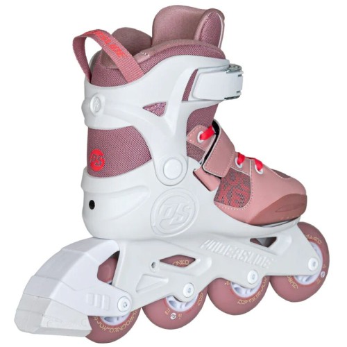Powerslide Rocket Pale Mauve Adj. Roller Skates-white/pink White-pink Color, Size 33-36 19.940712/33 4040333600306