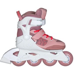 Powerslide Rocket Pale Mauve Adj. Roller Skates-white/pink White-pink Color, Size 29-32 19.940712/29 4040333600290