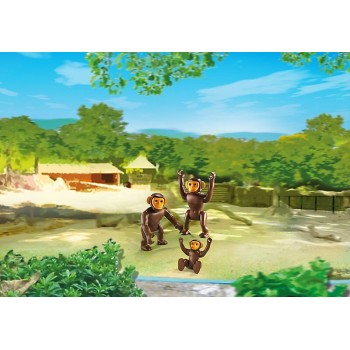 Playmobil Οικογένεια Χιμπατζήδων 6650 4008789066503