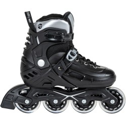 powerslide khaan junior nxt black πατίνια αυξομειούμενα - μαύρο/ασημί χρώμα μαύρο, μέγεθος 39-42 19.940692/39 4040333565278