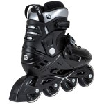 powerslide khaan junior nxt black πατίνια αυξομειούμενα - μαύρο/ασημί χρώμα μαύρο, μέγεθος 39-42 19.940692/39 4040333565278