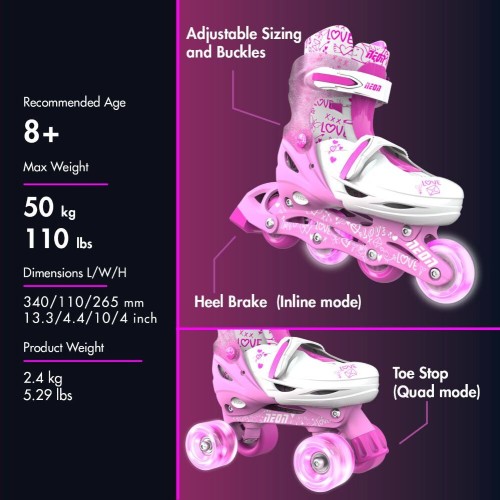 Yvolution Neon Combo 2 in 1 Wall Coats - Pink 30-33 53.NT09P4 0810012241854