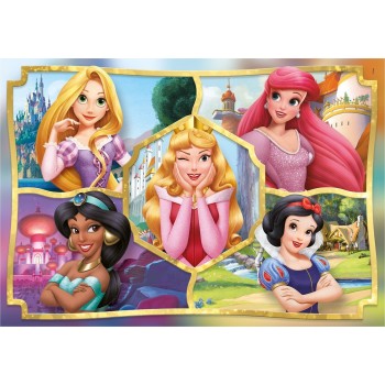 clementoni παιδικό παζλ super color disney princesses 104 τμχ 1210-25056 8005125250561