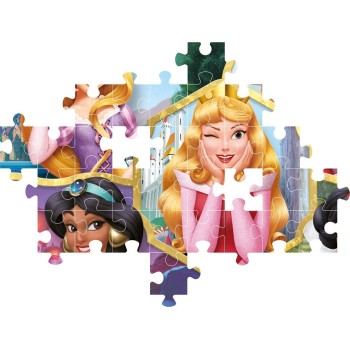 clementoni παιδικό παζλ super color disney princesses 104 τμχ 1210-25056 8005125250561