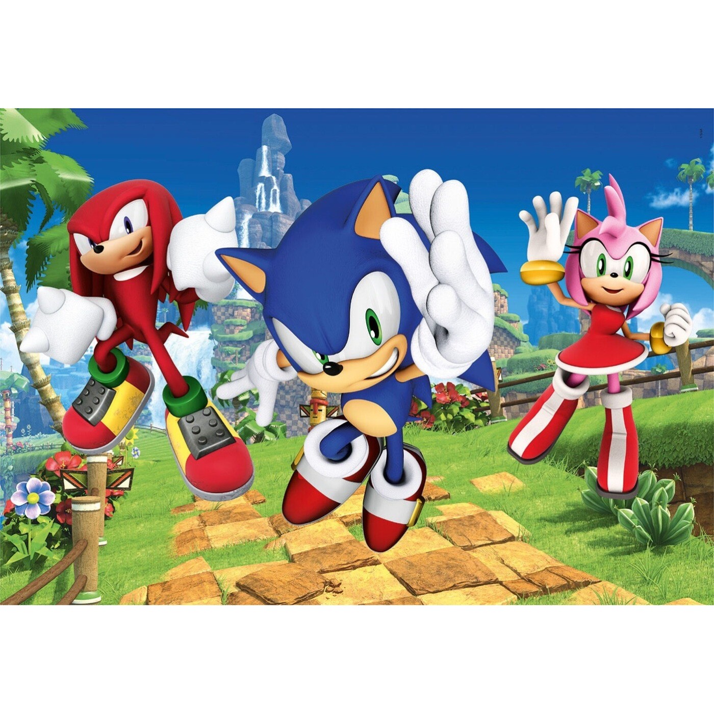 Sonic The Hedgehog clementoni παιδικό παζλ super color sonic 104 τμχ ...