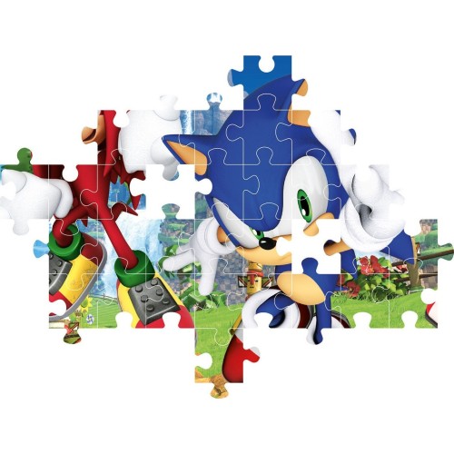 Sonic The Hedgehog clementoni παιδικό παζλ super color sonic 104 τμχ ...