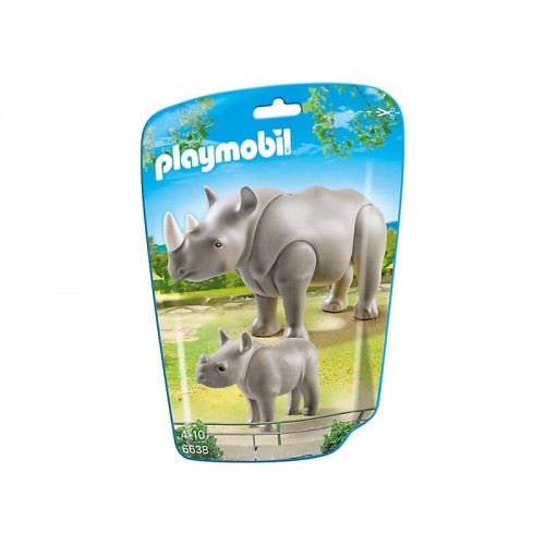 Playmobil Ρινόκερος Με Το Μικρό Του 6638 4008789066381
