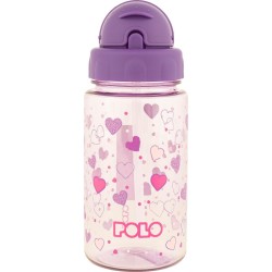 POLO Tritan Bottle Kid's 450Ml-Καρδούλες Μώβ 948001-8316 5201927129989