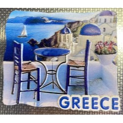 OEM Magnet Greece - Chairs Santorini View 43087 5206021068936