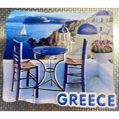 OEM Magnet Greece - Chairs Santorini View 43087 5206021068936