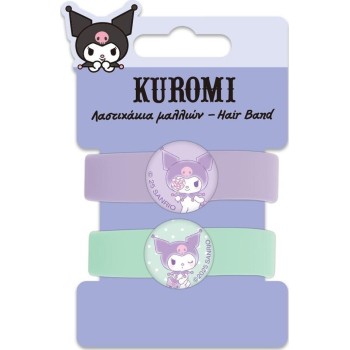 Diakakis imports Hello Kitty Λαστιχάκια Μαλλιών Σετ 2Χρ Σετ Kuromi 000490157 5205698752575
