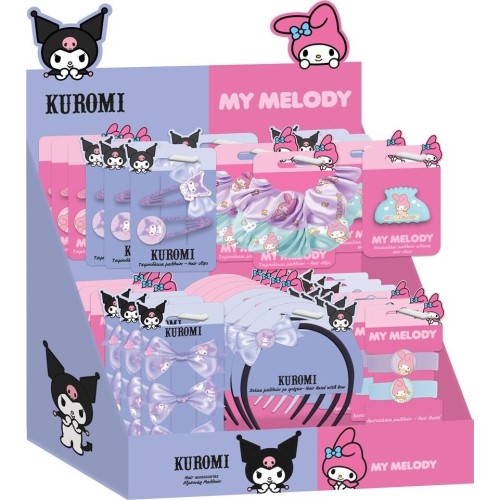 Diakakis imports Hello Kitty Λαστιχάκια Μαλλιών Σετ 2Χρ Σετ Kuromi 000490157 5205698752575