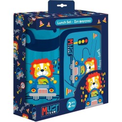 Diakakis imports Lunch Set Must Team Happy Trip Lunch Box -water Canteen Pp 000586465 5205698737046