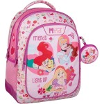 Diakakis imports Σχολική Τσάντα Πλάτης Δημοτικού Disney Princess Friends Light Up My Life Must Team 3 Θήκες 000564749 5205698724