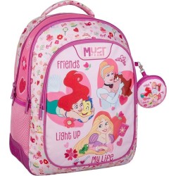 Diakakis imports Σχολική Τσάντα Πλάτης Δημοτικού Disney Princess Friends Light Up My Life Must Team 3 Θήκες 000564749 5205698724