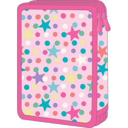 Diakakis imports School Pencil Case Double Filled Peppa Pig I Love Funfair Must Team 2 Cases 000482836 5205698750250