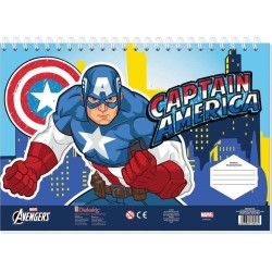 Diakakis imports Marvel Avengers Μπλοκ Ζωγραφικής Captain America 23X33 40Φυλ Αυτοκ-Στενσιλ- 2Σελ Χρ - 1 Τμχ 000506305 520569874