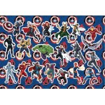 Diakakis imports Marvel Avengers Painting Blog Captain America 23X33 40 Sheets Stickers - 1 Pc 000506305 5205698748431
