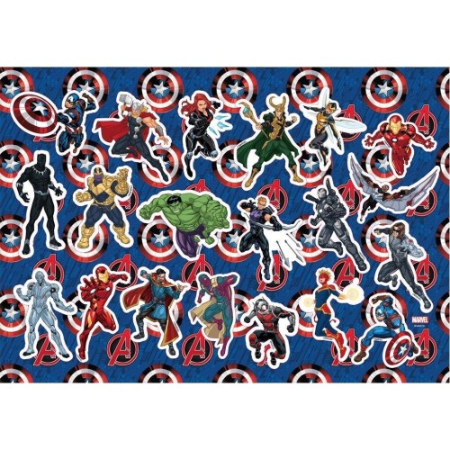 Diakakis imports Marvel Avengers Painting Blog Captain America 23X33 40 Sheets Stickers - 1 Pc 000506305 5205698748431