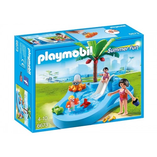 Playmobil Πισίνα Για Μωρά Με Τσουλήθρα 6673 4008789066732