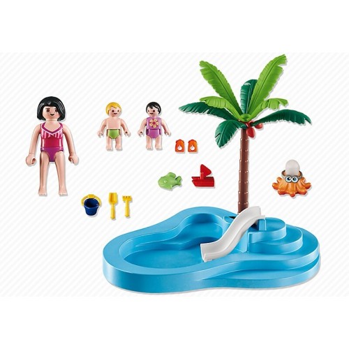 Playmobil Πισίνα Για Μωρά Με Τσουλήθρα 6673 4008789066732