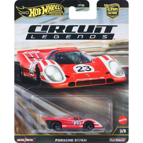 Mattel Hot Wheels Premium Car Culture Circuit Legends Porsche 917k 1:64 Scale Collectible Toy Vehicle FPY86 / JBK63 194735262199