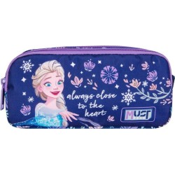 Diakakis imports Σχολική κασετίνα βαρελάκι Disney Frozen Always Close To The Heart Must Team 2 θήκες 000565024 5205698750618